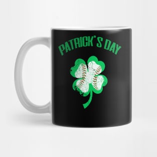 Baseball St Patricks Day Catcher Pitcher Shamrock Mug